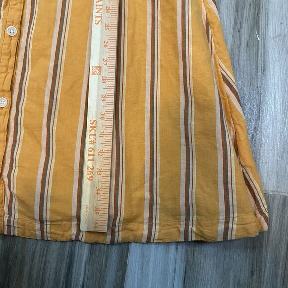 Pact Dress The Canopy Picnic Dress Size S Orange Sun Drenched Stripes Casual - Picture 7 of 10